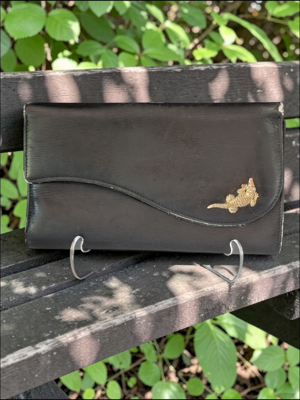 Kieselstein-Cord Vintage Black Leather Trifold Wallet